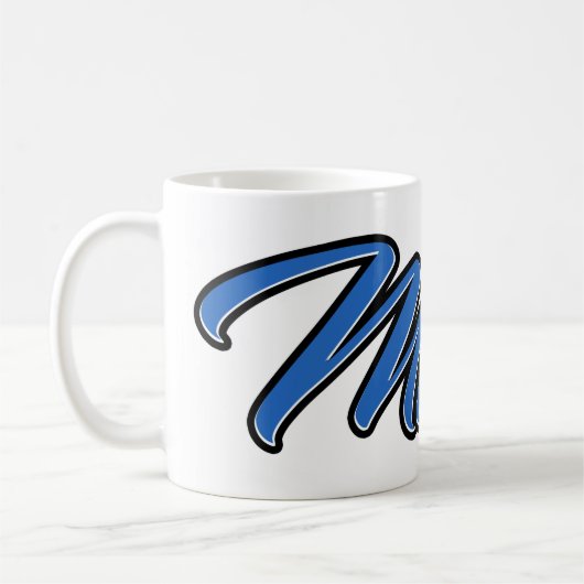 Mirco Vorname Name blue Tasse Kaffeetasse (Links)