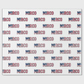 Mirco Vorname Name USA US Geschenkpapier Papier (Flach)