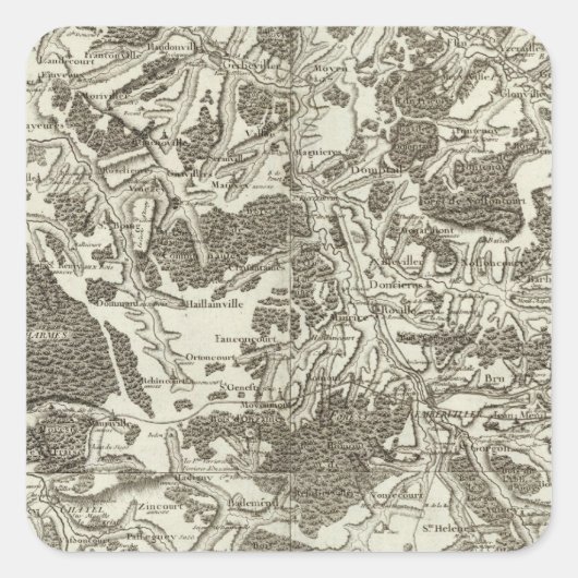 Mirecourt, Epinal Quadratischer Aufkleber (Vorderseite)