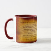 Miriam Hebrew-Tasse (verbrannt) Tasse (Links)