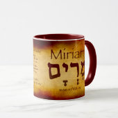 Miriam Hebrew-Tasse (verbrannt) Tasse (VorderseiteRechts)