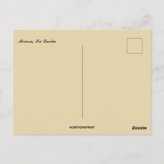 Mirissa Sri Lanka Postkarte (Rückseite)