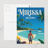 Mirissa Strand Sri Lanka Postkarte (Vorne/Hinten)
