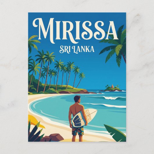 Mirissa Strand Sri Lanka Postkarte (Vorderseite)
