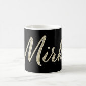Mirko Name whitegold Tasse Teetasse Kaffeetasse (Mittel)
