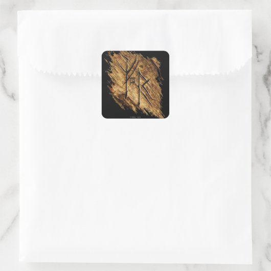 Mirkwood-Symbol Quadratischer Aufkleber (Tasche)