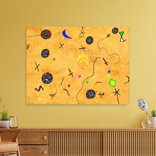 Miro Downunder Leinwanddruck (Insitu (Wohnzimmer))