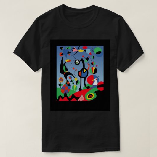 Miro El Jardín Kunst T-Shirt (Design vorne)