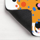 Miro wie Abstrakte Kunst in Senfgelb und Blau Mousepad (Ecke)