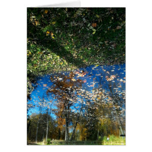 Miroir Mirror Autumn Greeting Card