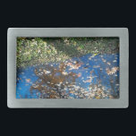 Miroir Mirror Herbstgurtschnalle Rechteckige Gürtelschnalle<br><div class="desc">Reflektion von Bäumen in einen Teich. Livry-Gargan,  Pariser Vorstädte. 2015.</div>