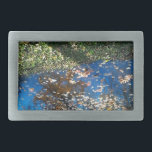 Miroir Mirror Herbstgurtschnalle Rechteckige Gürtelschnalle<br><div class="desc">Reflektion von Bäumen in einen Teich. Livry-Gargan,  Pariser Vorstädte. 2015.</div>