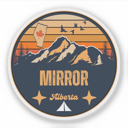 Mirror, Alberta Aufkleber (Vorderseite)