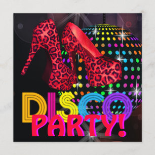 Mirror Ball Disco Dance Party Einladungen