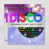 Mirror Ball Disco-Party Einladungen (Vorne/Hinten)