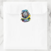 Mirror Ball Runder Aufkleber (Tasche)