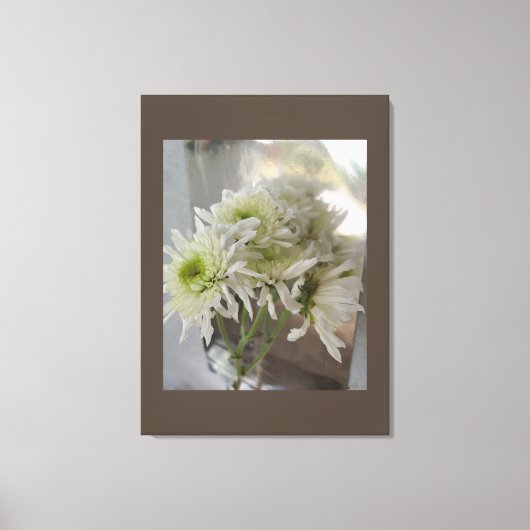 Mirror Blume Bouquet Canvas Print Leinwanddruck (Vorderseite)