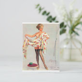 Mirror Button Up Postkarte (Stehend Vorderseite)