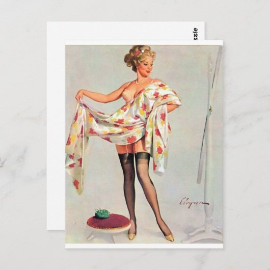 Mirror Button Up Postkarte (Vorne/Hinten)