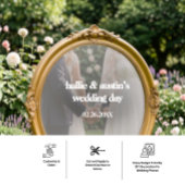 Mirror Decal - DIY Wedding Decoration Fensteraufkleber