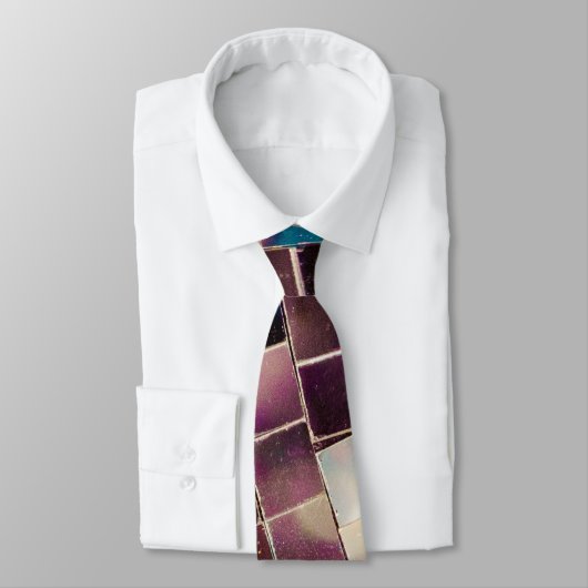 Mirror Disco Ball Krawatte (Gebunden)