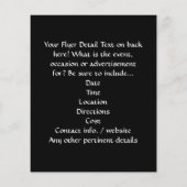 Mirror Disco Ball on Black Flyer (Hinten)