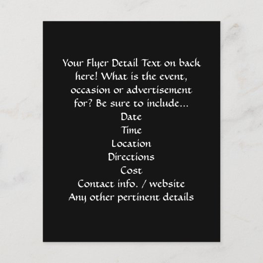 Mirror Disco Ball on Black Flyer (Hinten)