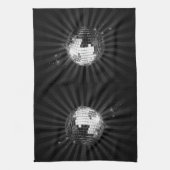 Mirror Disco Ball on Black Handtuch (Vertikal)