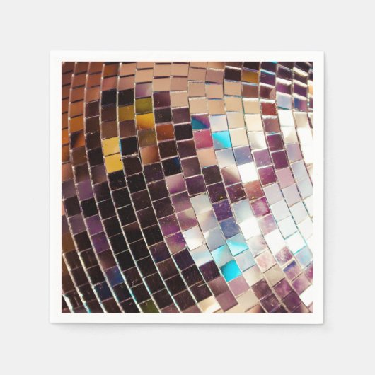 Mirror Disco Ball Serviette (Vorderseite)