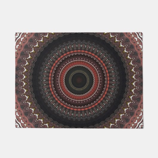 Mirror Labrador Mandala 70 Fußmatte (Vorderseite)