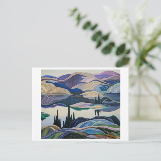 Mirror Lake | Franklin Carmichael | Postkarte (Stehend Vorderseite)