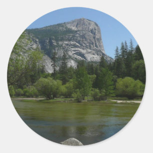 Mirror Lake II im Yosemite National Park Runder Aufkleber