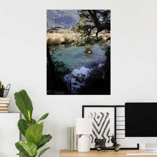 Mirror Lake, Neuseeland Poster (Heimbüro)