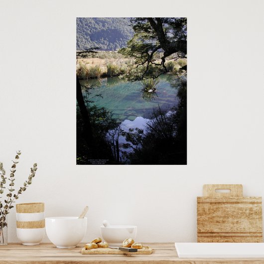 Mirror Lake, Neuseeland Poster (Küche)