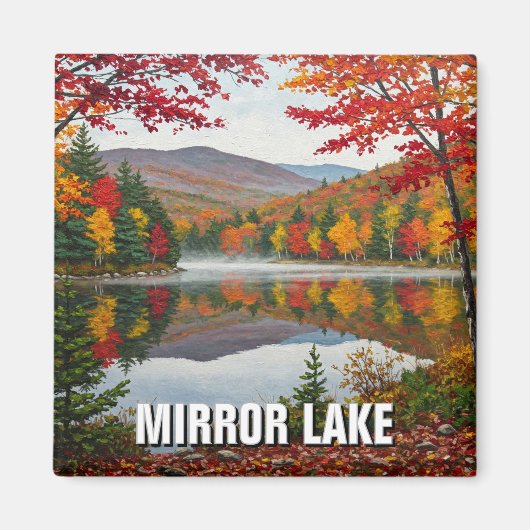 Mirror Lake New Hampshire Travel Magnet (Vorne)