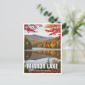 Mirror Lake New Hampshire Travel Postkarte (Stehend Vorderseite)