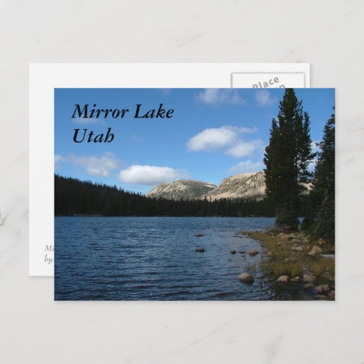Mirror Lake Postkarte (Vorne/Hinten)