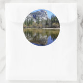 Mirror Lake Runder Aufkleber (Tasche)
