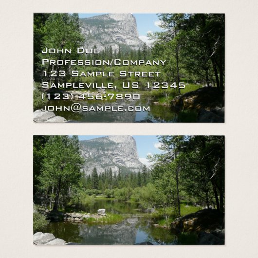 Mirror Lake View im Yosemite Nationalpark (Vorne & Hinten)