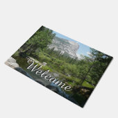 Mirror Lake View im Yosemite Nationalpark Fußmatte (Schrägansicht)