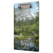 Mirror Lake View im Yosemite Nationalpark Klemmbrett (Links)