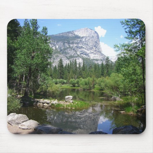 Mirror Lake View im Yosemite Nationalpark Mousepad (Vorne)