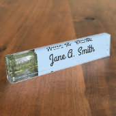 Mirror Lake View im Yosemite Nationalpark Namensplakette (Seite)