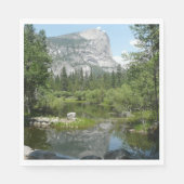 Mirror Lake View im Yosemite Nationalpark Serviette (Vorderseite)