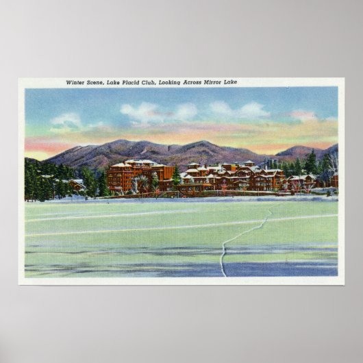 Mirror Lake View of the Lake Placid Club Poster (Vorne)