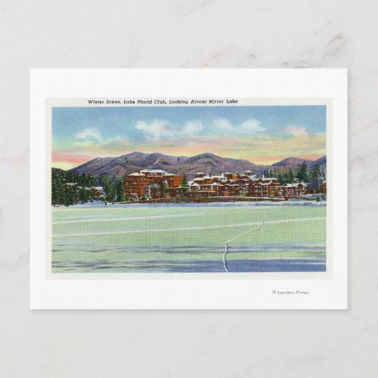 Mirror Lake View of the Lake Placid Club Postkarte (Vorderseite)