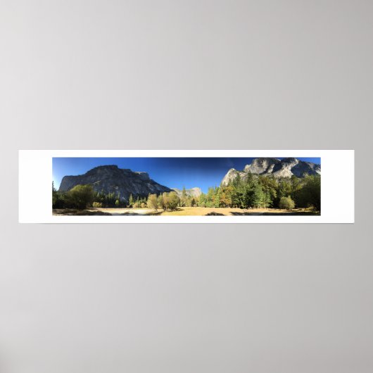 Mirror Lake Yosemite Panorama-Farbfotografie Poster (Vorne)