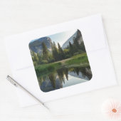 Mirror Lake, Yosemite Quadratischer Aufkleber (Umschlag)