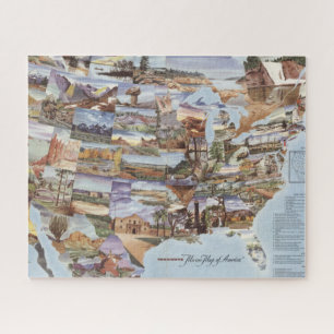 "Mirror Map of America" - Nature's Sehenswürdigkei Puzzle