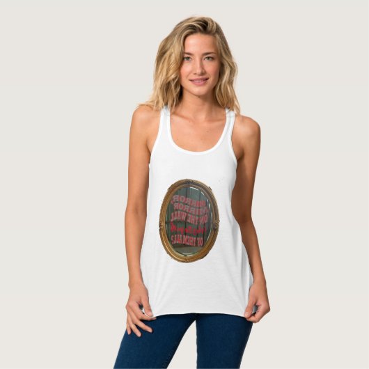 Mirror Mirror on the Wall Customisable T-shirt Tank Top (Vorderseite Vollansicht)